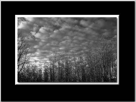 Gathering Clouds BW